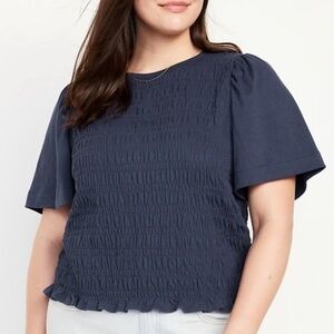 Old Navy Short Sleeved Smocked Top - Size XL